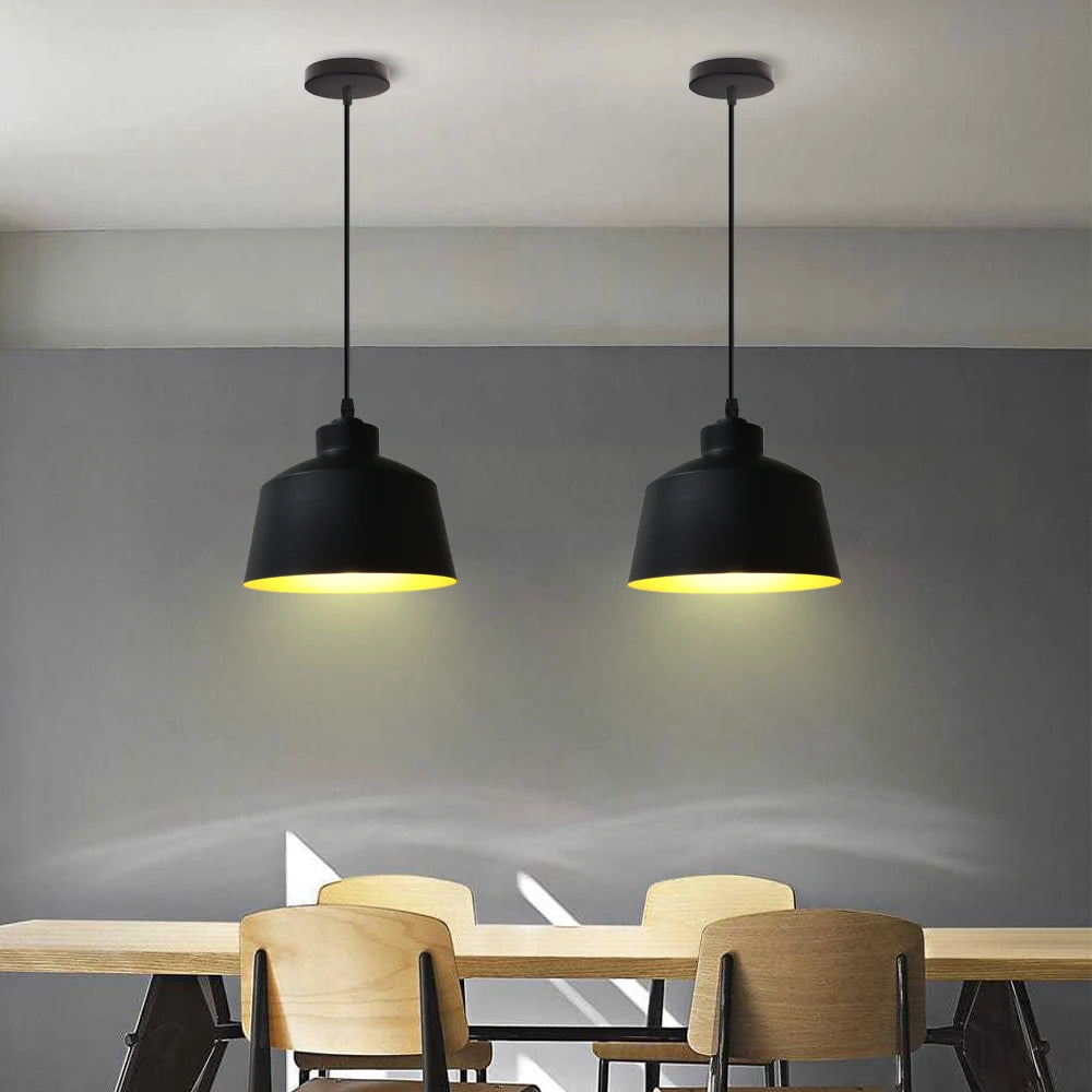 Modern nordic loft pendant light with 3 pendants for kitchen - vue 6 sur 9
