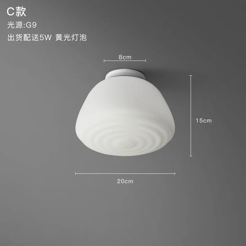 Nordic glass ceiling light pendant for modern interiors