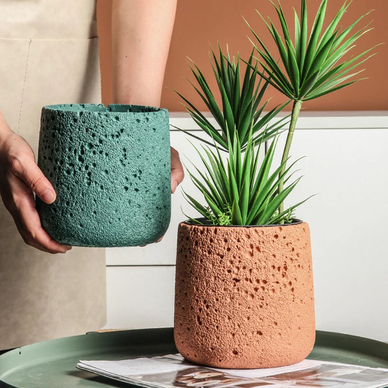 creative silicone mold for nordic flower pot