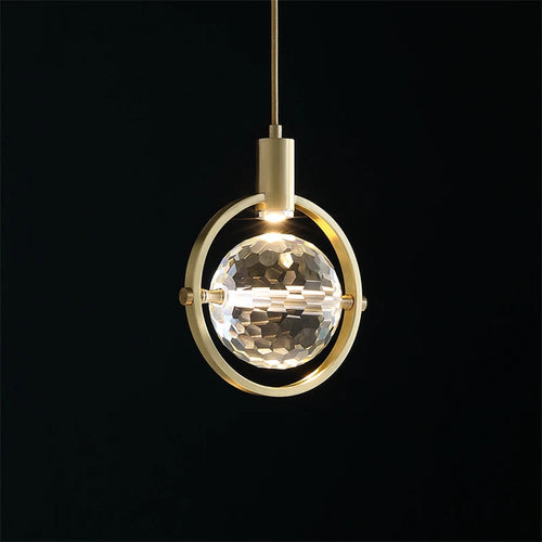 Luxury Nordic design crystal LED pendant light - vue 2 sur 8