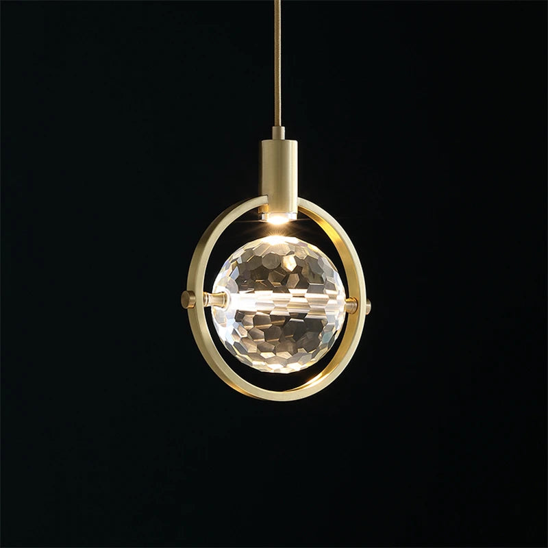 Luxury Nordic design crystal LED pendant light