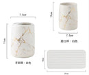Multifunctional ceramic toothbrush holder for bathroom