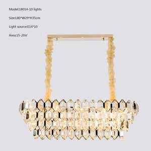 Modern crystal designer chandelier with LED lighting