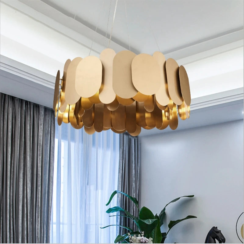 Nordic panel chandelier for modern interior decoration