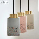 Vintage cement pendant light for bar and café