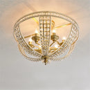 Luxury crystal ceiling light in American loft style for interiors