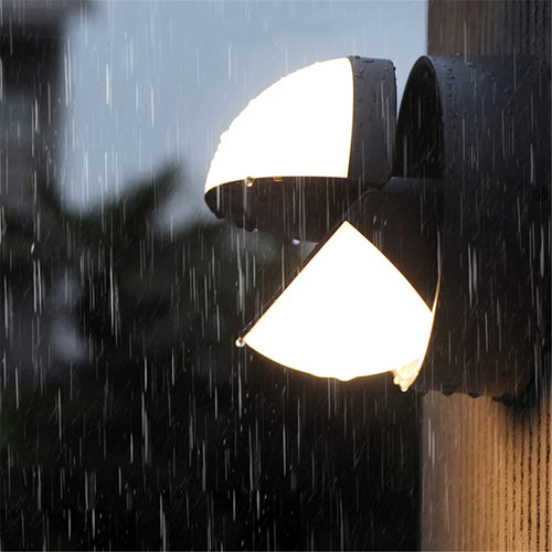 Modern waterproof LED outdoor wall light for decorative garden and pathway - vue 3 sur 11