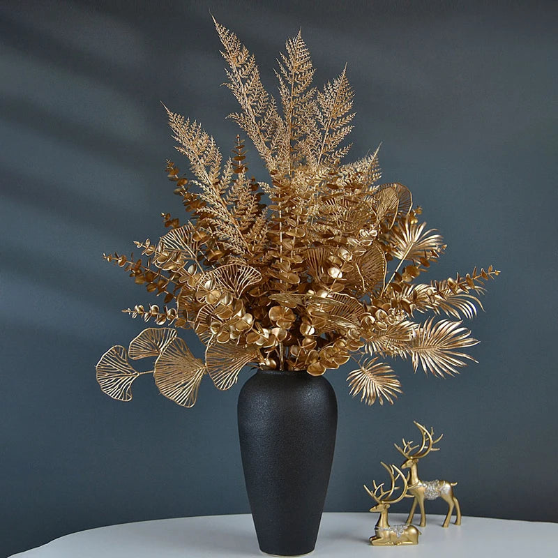 Artificial palm leaves for wedding and Christmas decoration