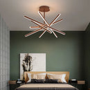 Modern LED chandelier with remote control and dimmable brightness