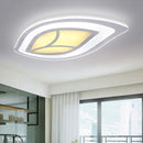 Ultra-thin LED ceiling light with creative leaf design