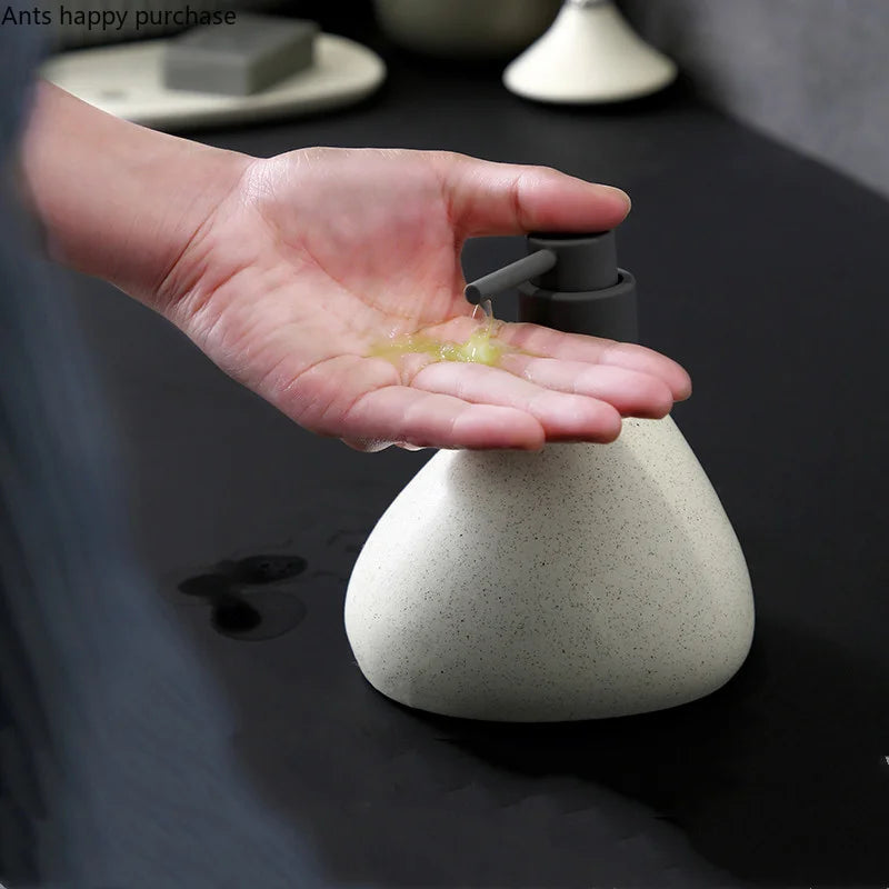 ceramic bottle for lotion, soap and shower gel