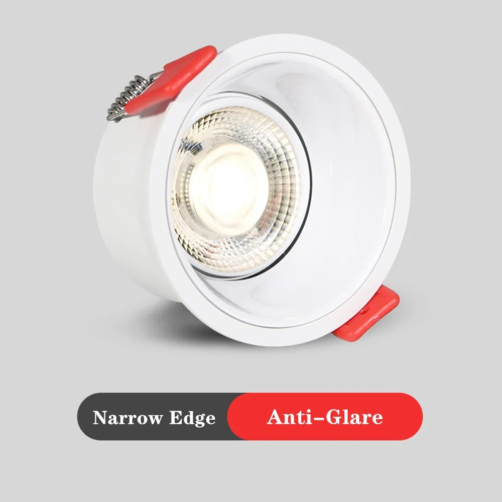 Dimmable anti-glare recessed LED spotlight for indoor use - vue 4 sur 9