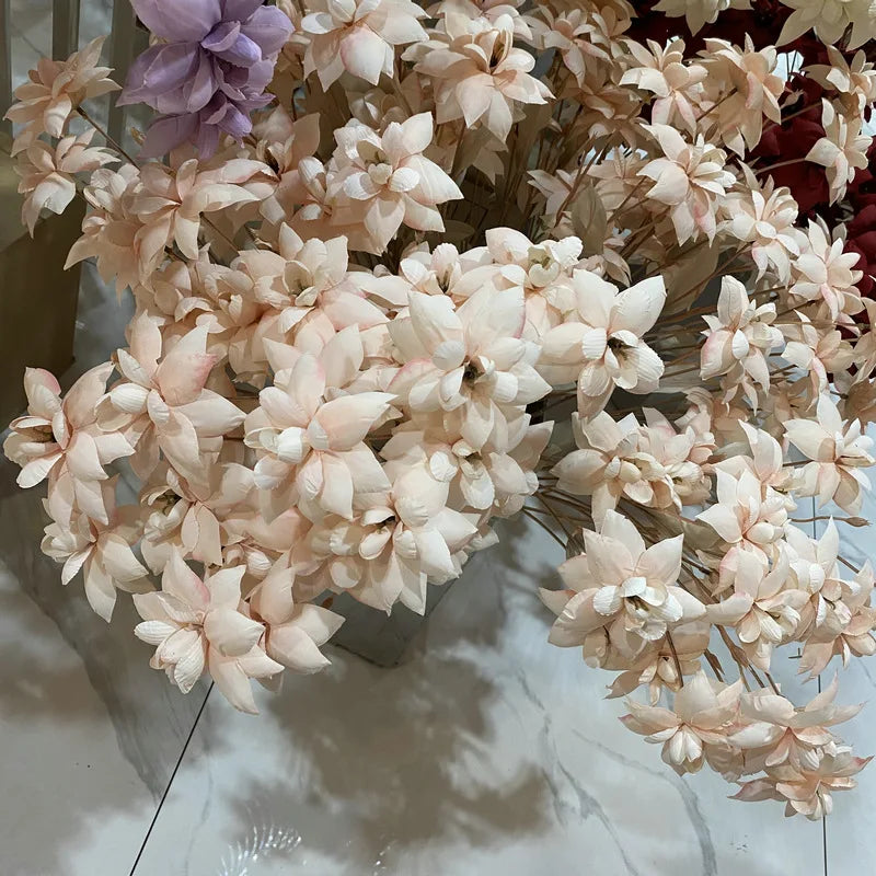 Decorative fabric artificial flowers for weddings and events