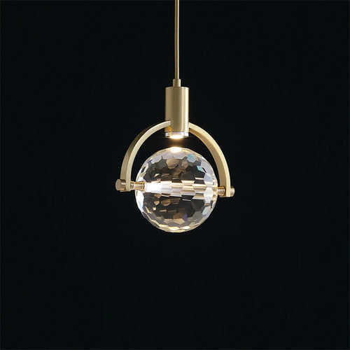 Luxury Nordic design crystal LED pendant light - vue 4 sur 8