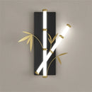 Modern Chinese style acrylic bamboo effect wall light