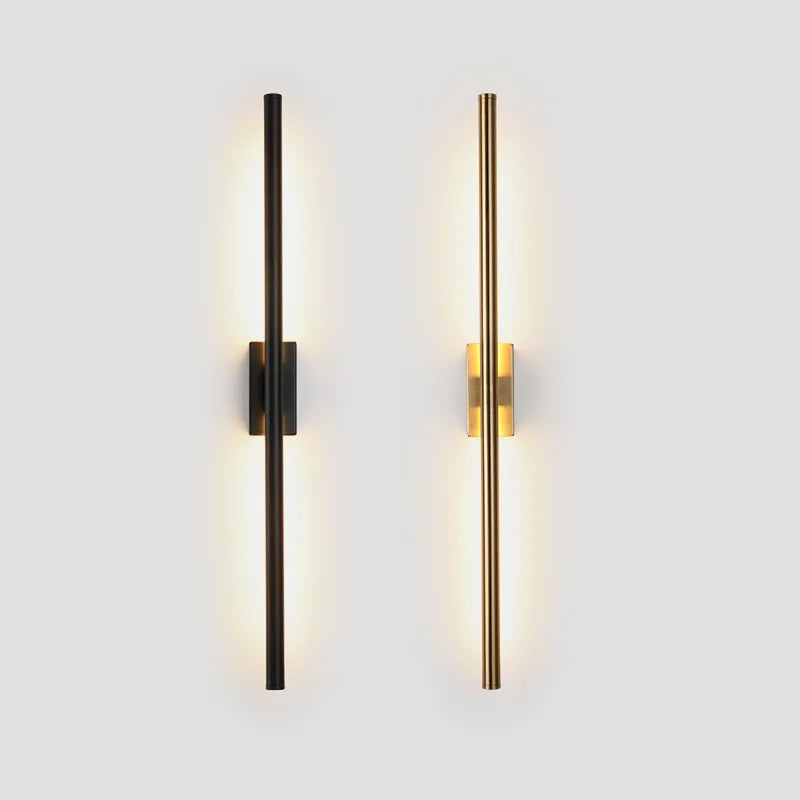 Minimalist long strip LED wall light