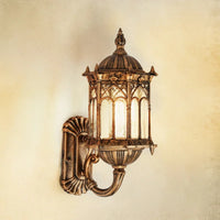 Vintage bronze outdoor waterproof wall light