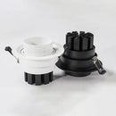 Recessed indoor COB LED spotlight with adjustable zoom