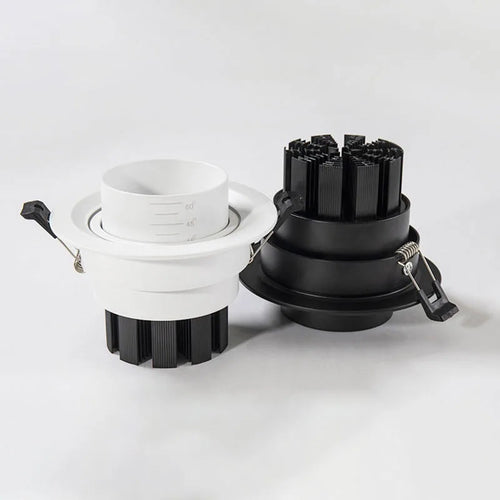 Recessed LED spotlights with adjustable beam for indoor lighting - vue 2 sur 8