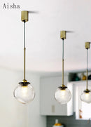 Creative nordic glass pendant light for café and restaurant