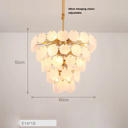 Modern designer chandelier with coloured agate for interiors - vue 14 sur 15