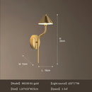 modern copper mushroom led wall light