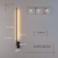 Nordic long strip wall light modern minimalist design