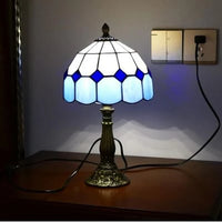 Tiffany-style stained glass table lamp for interior decoration