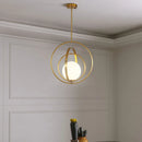 Minimalist nordic round glass chandelier luxury designer light