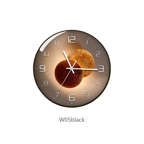 modern design creative geometric decorative glass wall clock