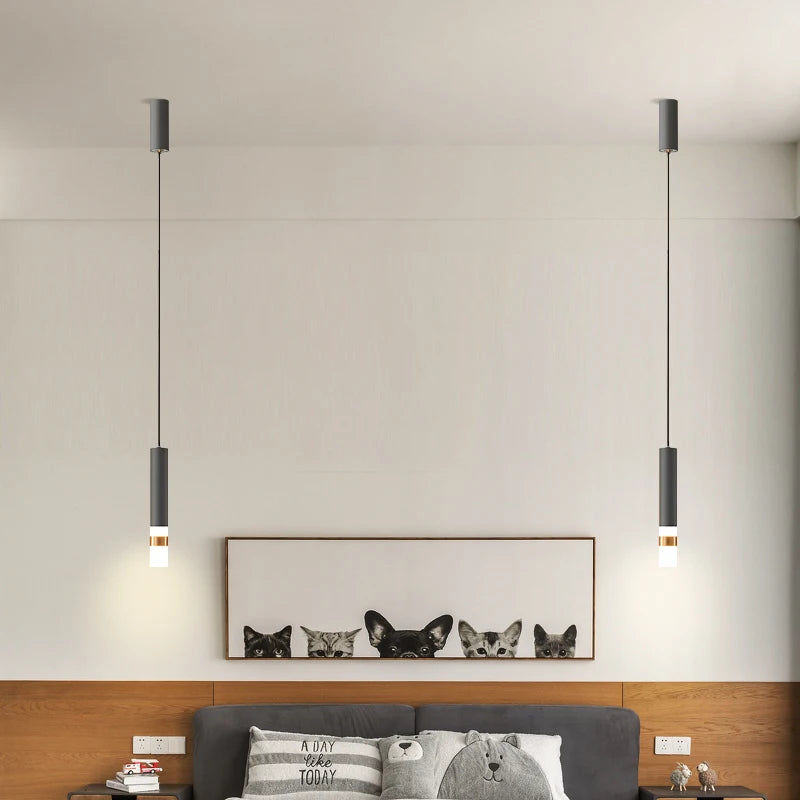 Modern designer pendant light, decorative fixture ideal for bar or office