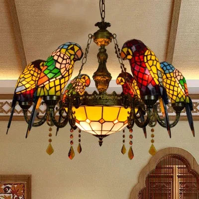 Tiffany LED wall light for unique interior decoration - vue 9 sur 20