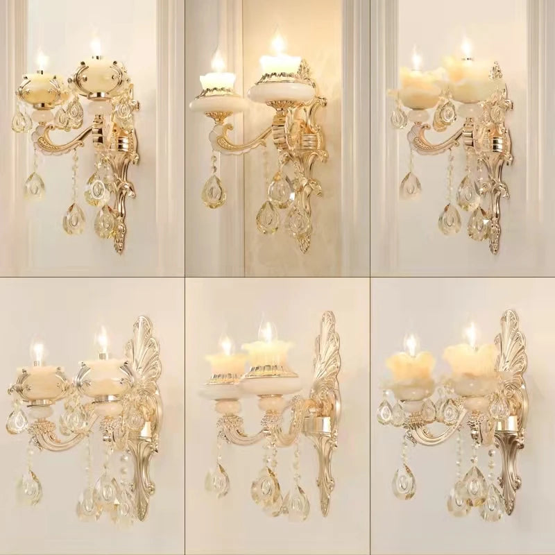 Modern crystal wall light for elegant interiors