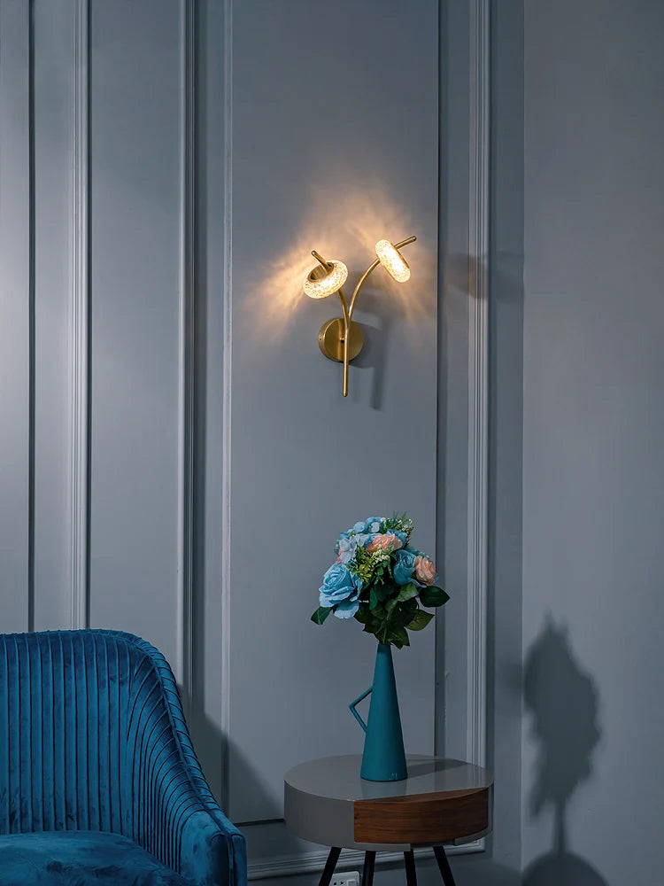 Creative copper wall light for elegant interiors