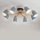 Simple modern solid wood Nordic chandelier