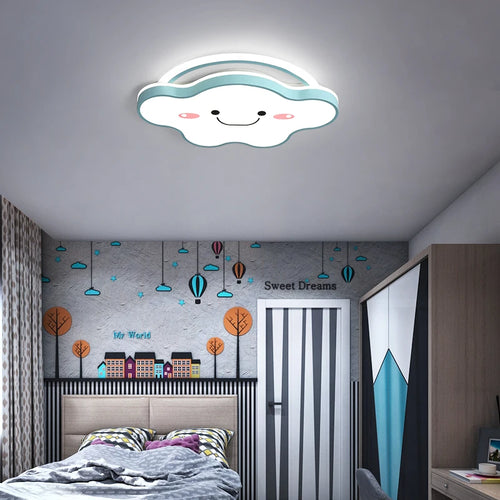 Modern nordic LED ceiling light for children's and students' bedrooms - vue 5 sur 12