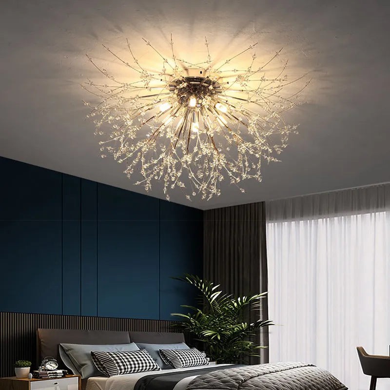 Modern LED firefly chandelier for simple interior décor