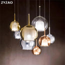 Modern nordic glass pendant light for elegant interiors