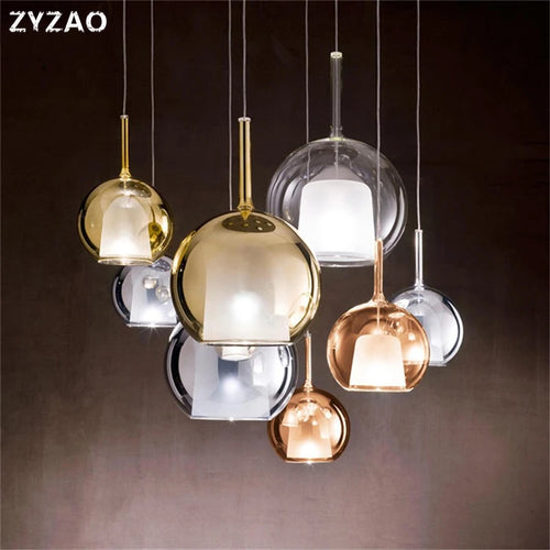 Modern nordic glass pendant light for elegant interiors - vue 6 sur 9