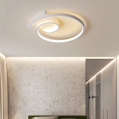 Modern minimalist nordic art LED ceiling light creative and cosy - vue 5 sur 16