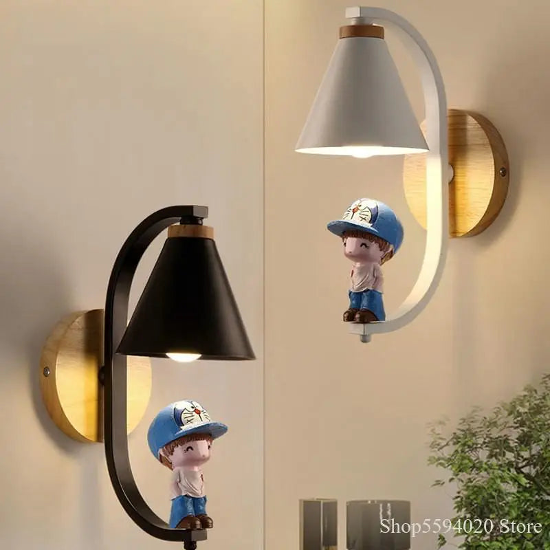 Nordic cartoon style children's wall light