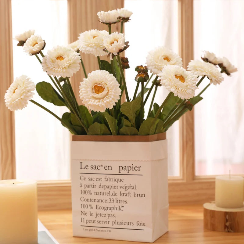 Artificial calendula flowers for wedding and party decoration - vue 3 sur 12