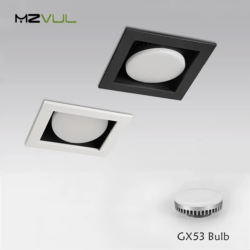 Replaceable LED GX53 recessed downlight bulb for lighting