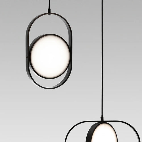Rotating LED pendant light for café, bar, restaurant and hall - vue 6 sur 14