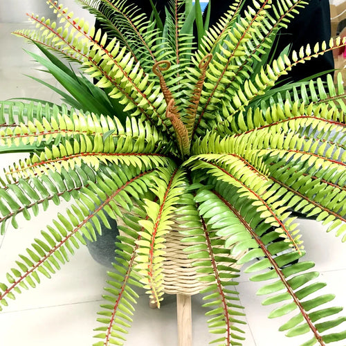 Tropical artificial palm wall hanging decoration - vue 2 sur 7