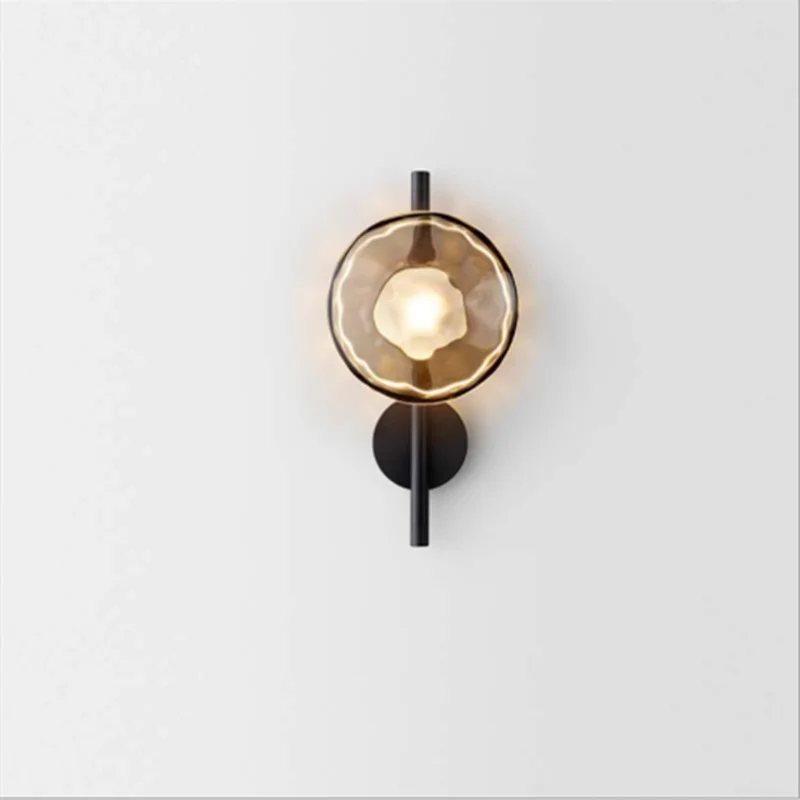 Glass design wall light for elegant modern decor