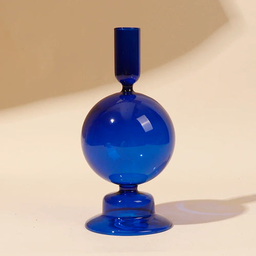Glass candle holders for romantic decoration and parties - vue 8 sur 14