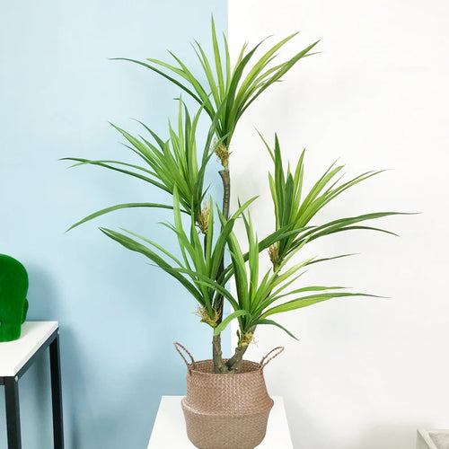 Artificial dracaena plant tropical potted tree indoor decoration