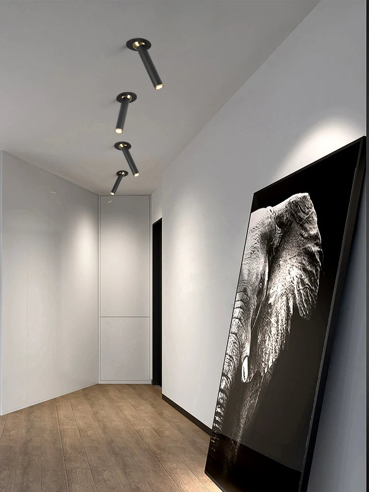 Rotatable aluminium COB LED spotlight for indoor lighting - vue 5 sur 5