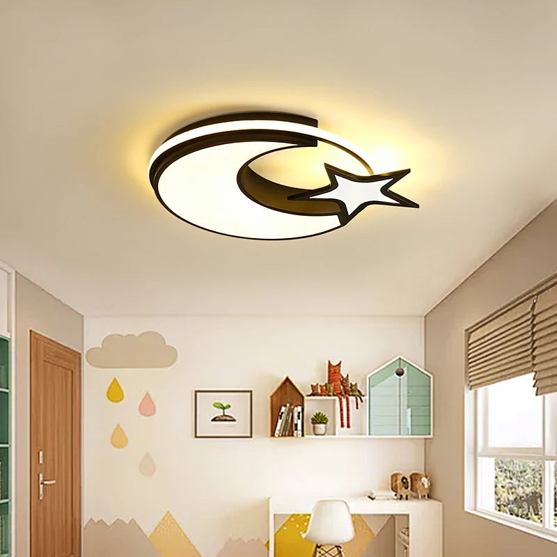 Ceiling light with remote control for modern indoor lighting - vue 4 sur 10